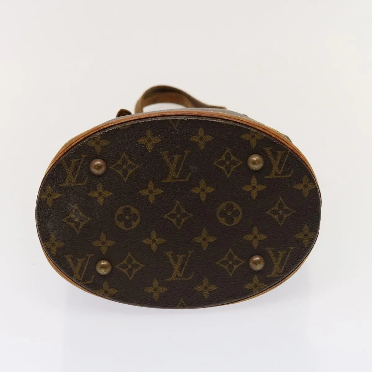 LOUIS VUITTON Monogram Bucket PM Shoulder Bag M42238 LV yk12746