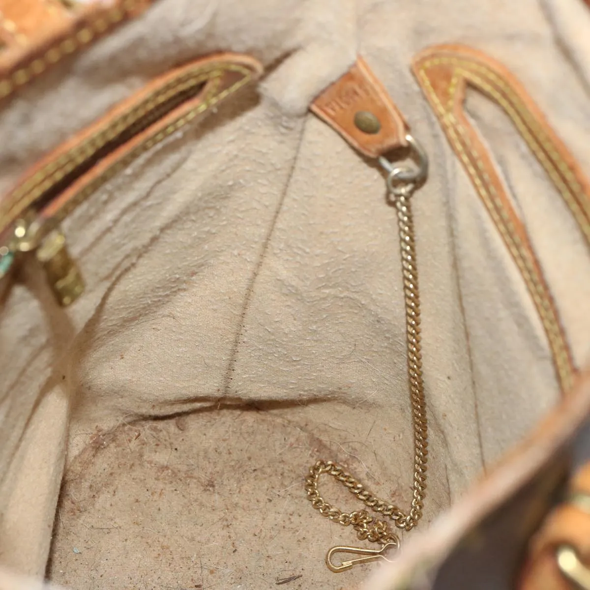 LOUIS VUITTON Monogram Bucket PM Shoulder Bag M42238 LV yk12746