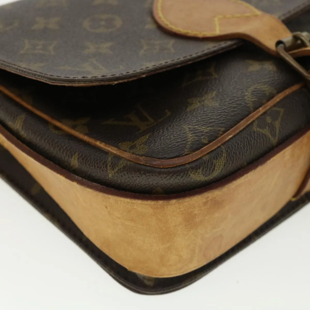 LOUIS VUITTON Monogram Cartouchiere MM Shoulder Bag M51253 LV ar8431