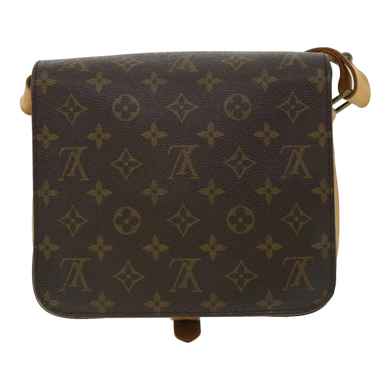 LOUIS VUITTON Monogram Cartouchiere MM Shoulder Bag M51253 LV ar8431