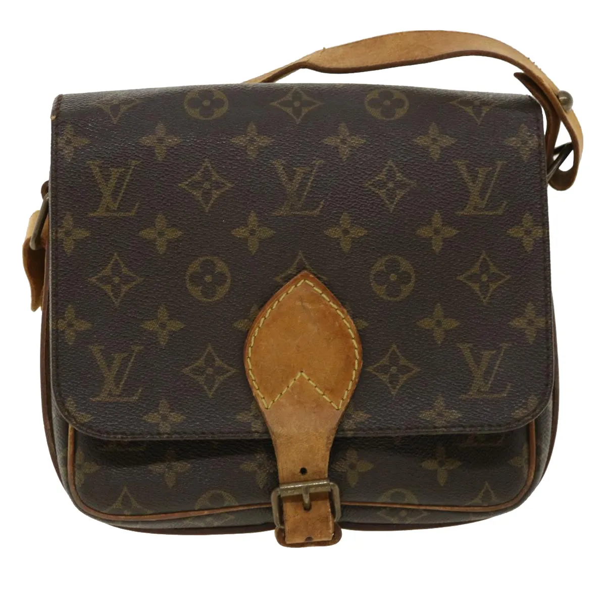 LOUIS VUITTON Monogram Cartouchiere MM Shoulder Bag M51253 LV ar8431