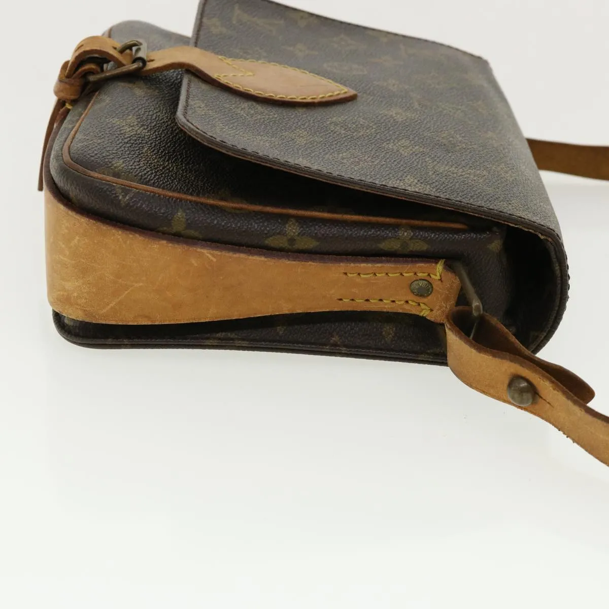 LOUIS VUITTON Monogram Cartouchiere MM Shoulder Bag M51253 LV ar8431