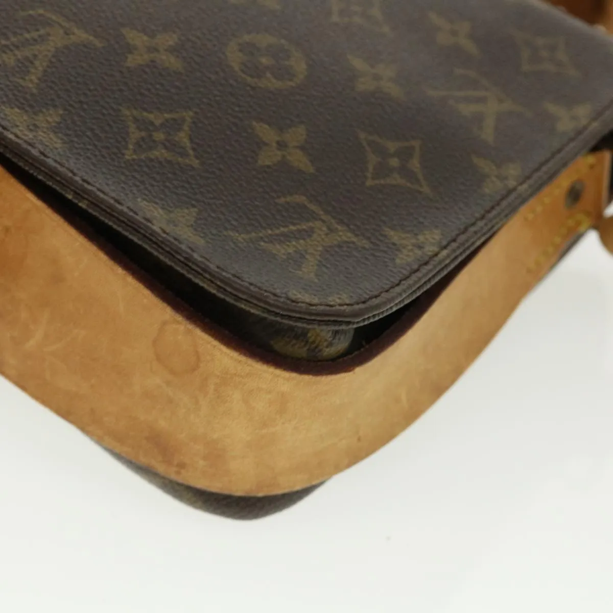 LOUIS VUITTON Monogram Cartouchiere MM Shoulder Bag M51253 LV ar8431