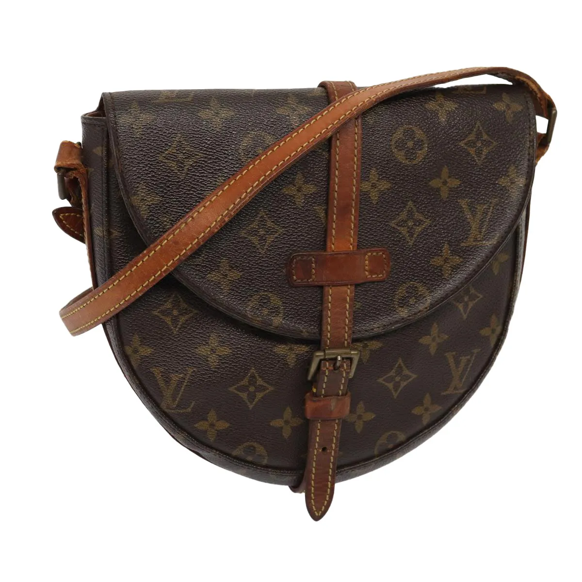 LOUIS VUITTON Monogram Chantilly MM Shoulder Bag M51233 LV yk14114