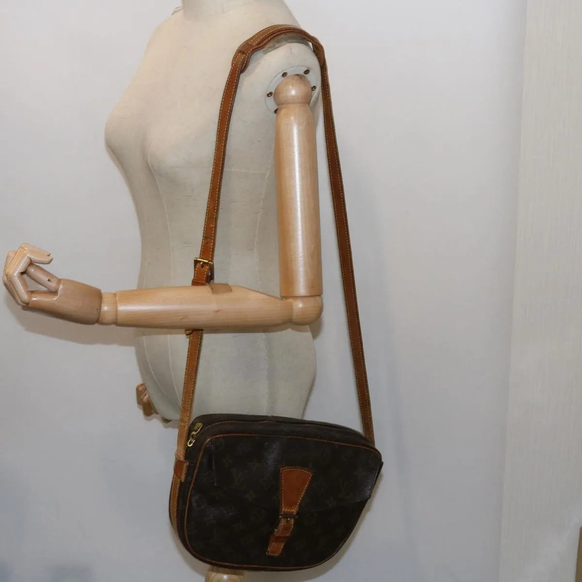 LOUIS VUITTON Monogram Jeune Fille MM Shoulder Bag M51226 LV 64234
