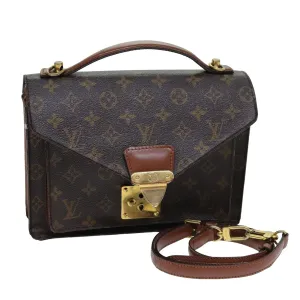 LOUIS VUITTON Monogram Monceau 26 Shoulder Bag M51187 LV bs14955