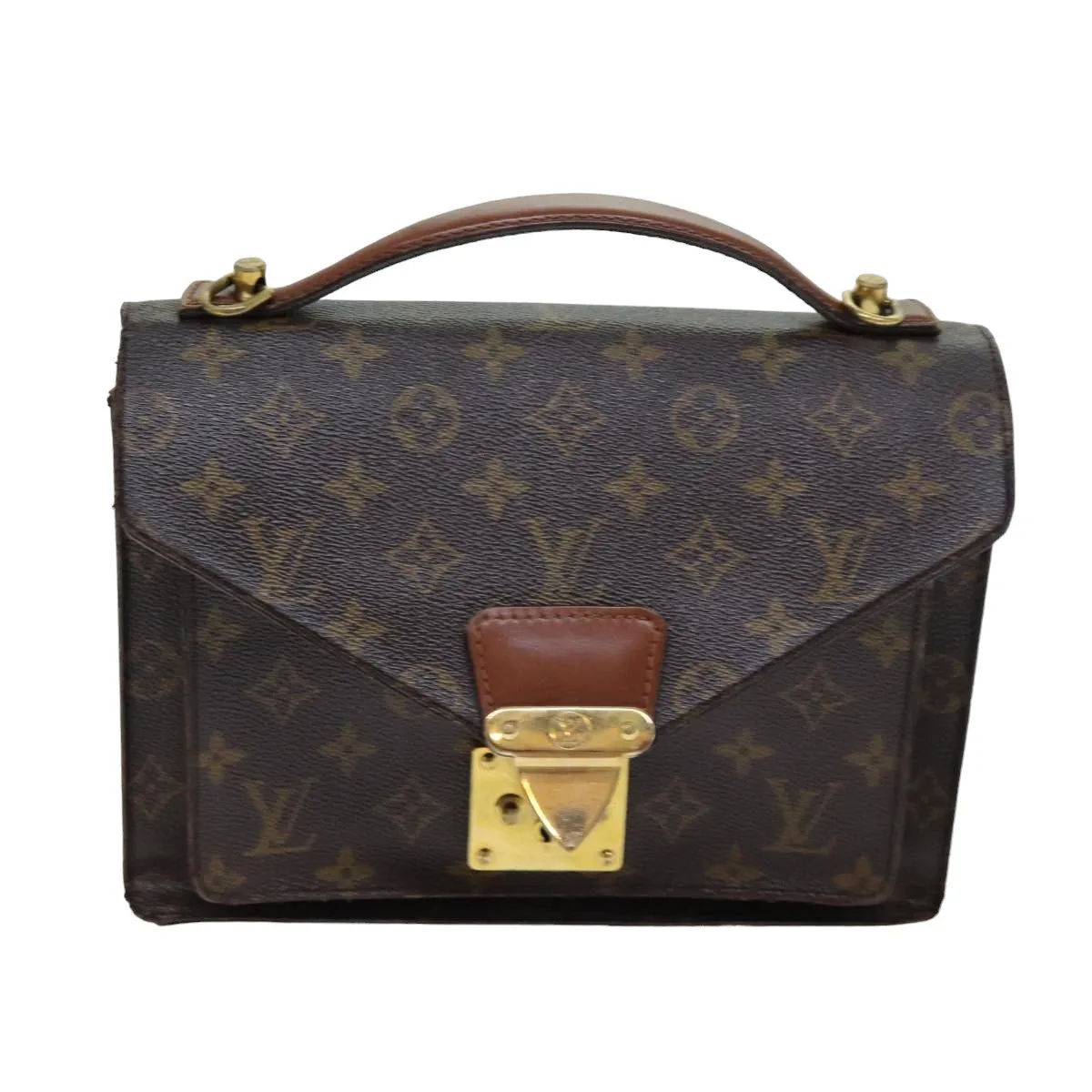 LOUIS VUITTON Monogram Monceau 26 Shoulder Bag M51187 LV bs14955