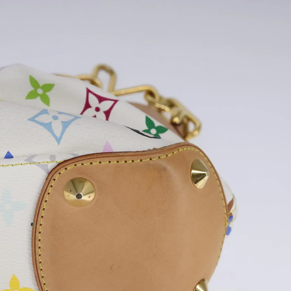 LOUIS VUITTON Monogram Multicolor Judy PM Shoulder Bag White M40257 106321A