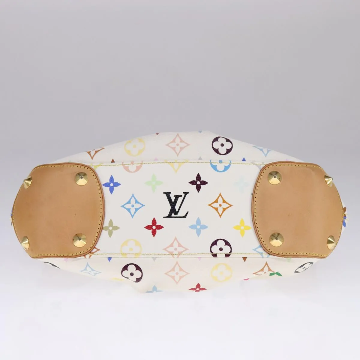 LOUIS VUITTON Monogram Multicolor Judy PM Shoulder Bag White M40257 106321A