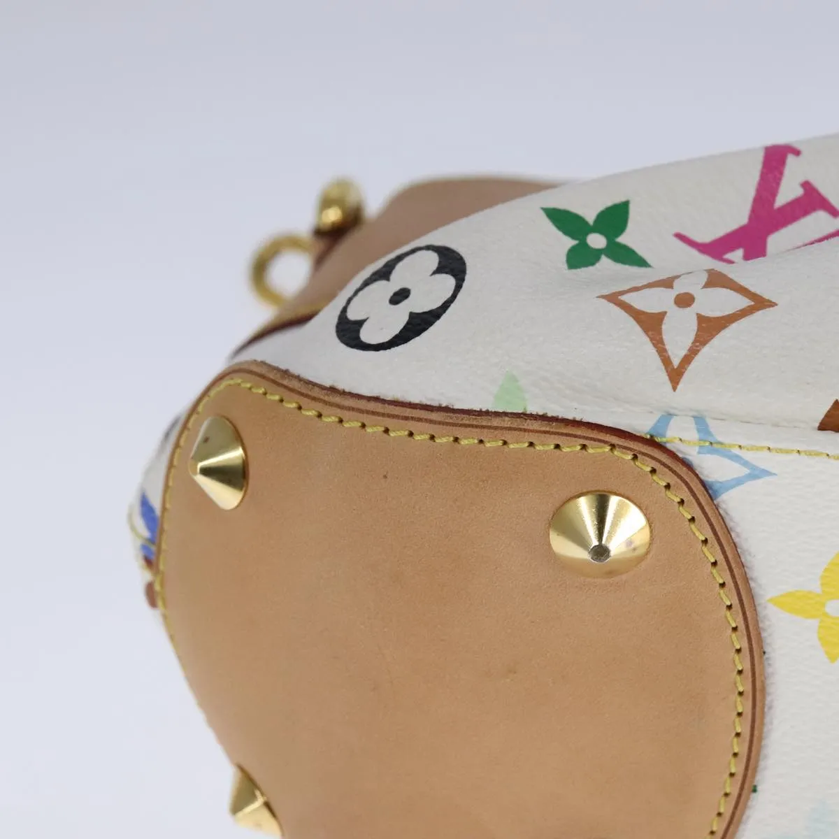 LOUIS VUITTON Monogram Multicolor Judy PM Shoulder Bag White M40257 106321A