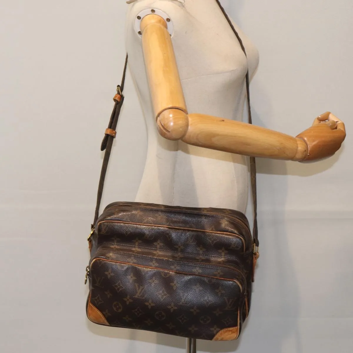 LOUIS VUITTON Monogram Nile Shoulder Bag M45244 LV 91452