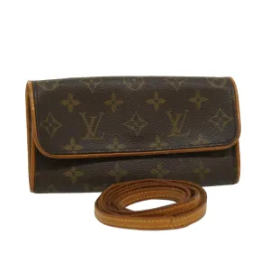 LOUIS VUITTON Monogram Pochette Twin PM Shoulder Bag M51854 LV bs1247