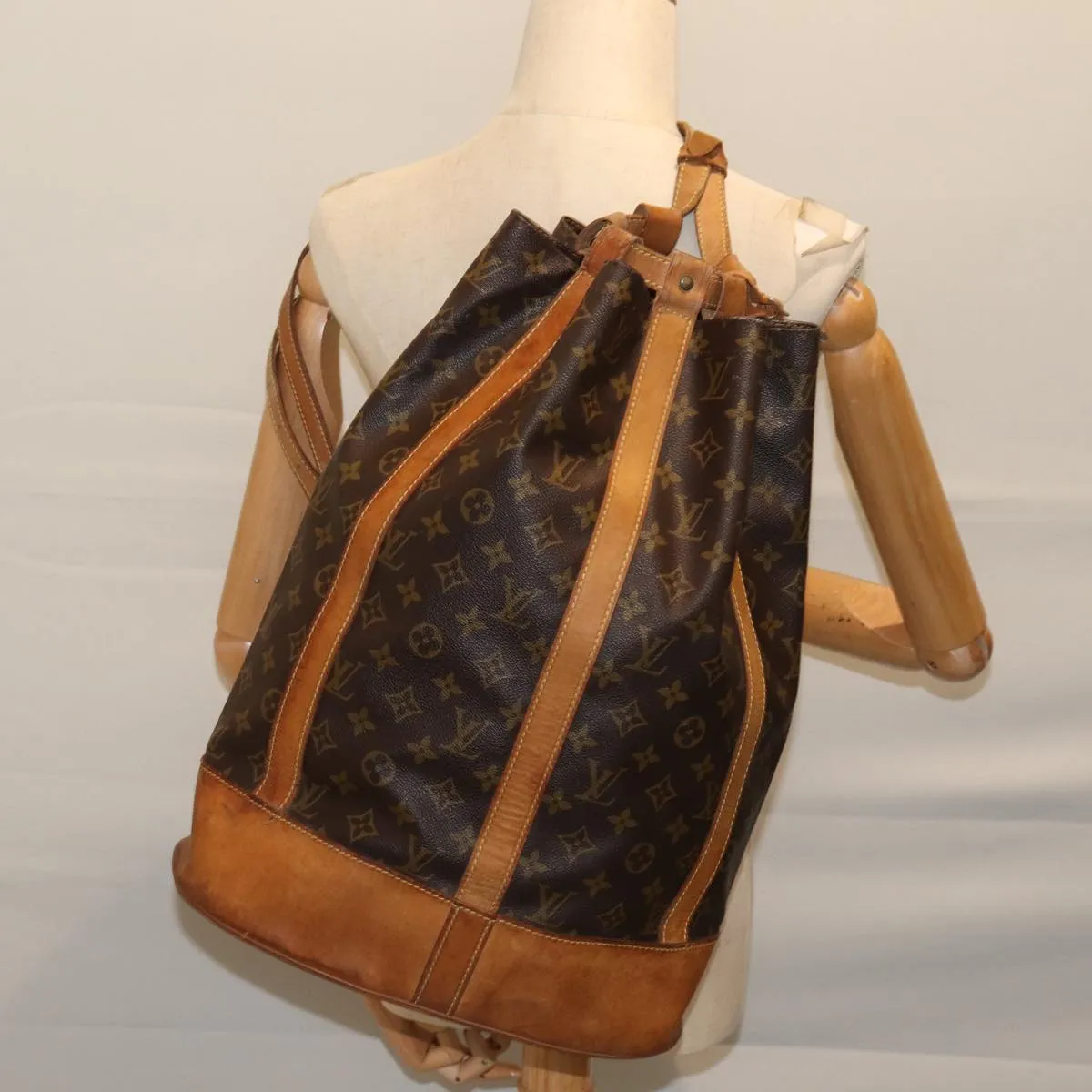 LOUIS VUITTON Monogram Randonnee GM Shoulder Bag M42244 LV 71292