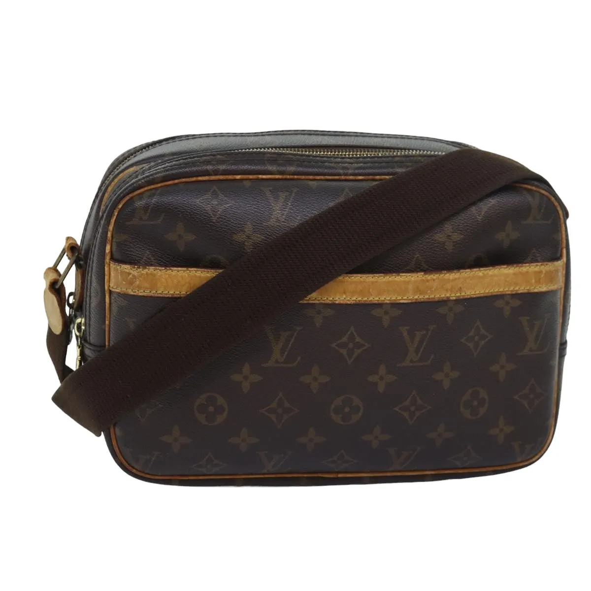 LOUIS VUITTON Monogram Reporter PM Shoulder Bag M45254 LV bs16305