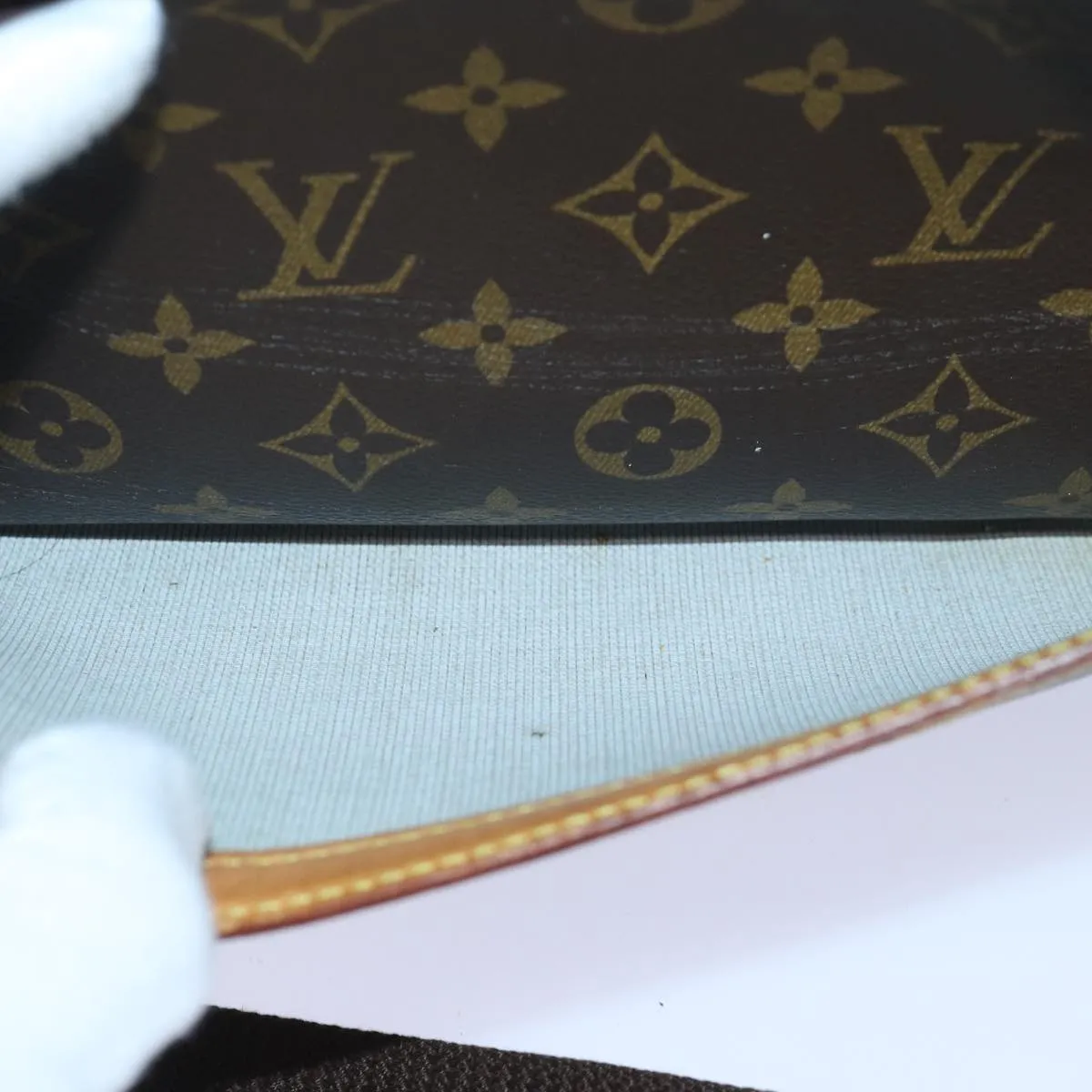 LOUIS VUITTON Monogram Reporter PM Shoulder Bag M45254 LV bs16305