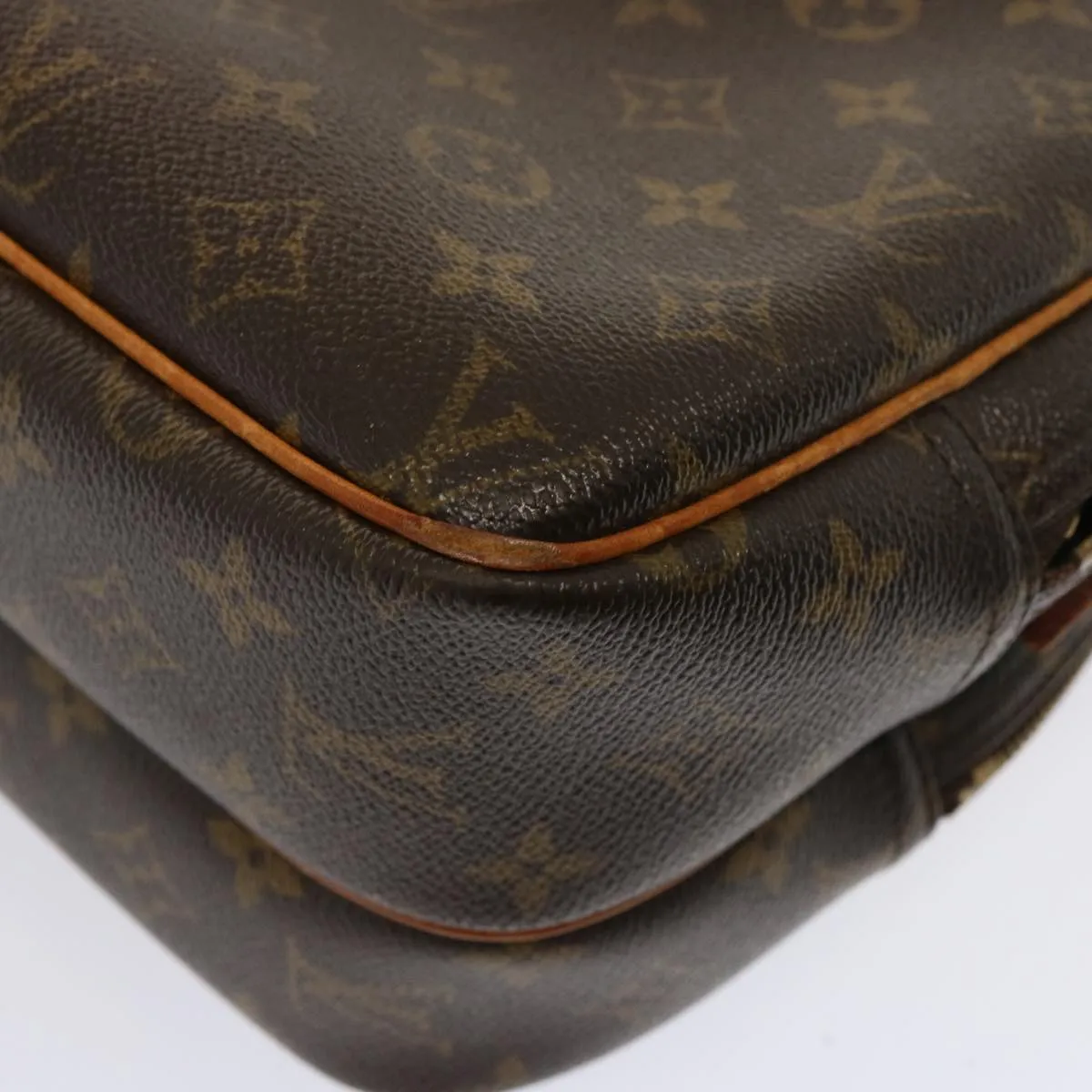 LOUIS VUITTON Monogram Reporter PM Shoulder Bag M45254 LV yk12838
