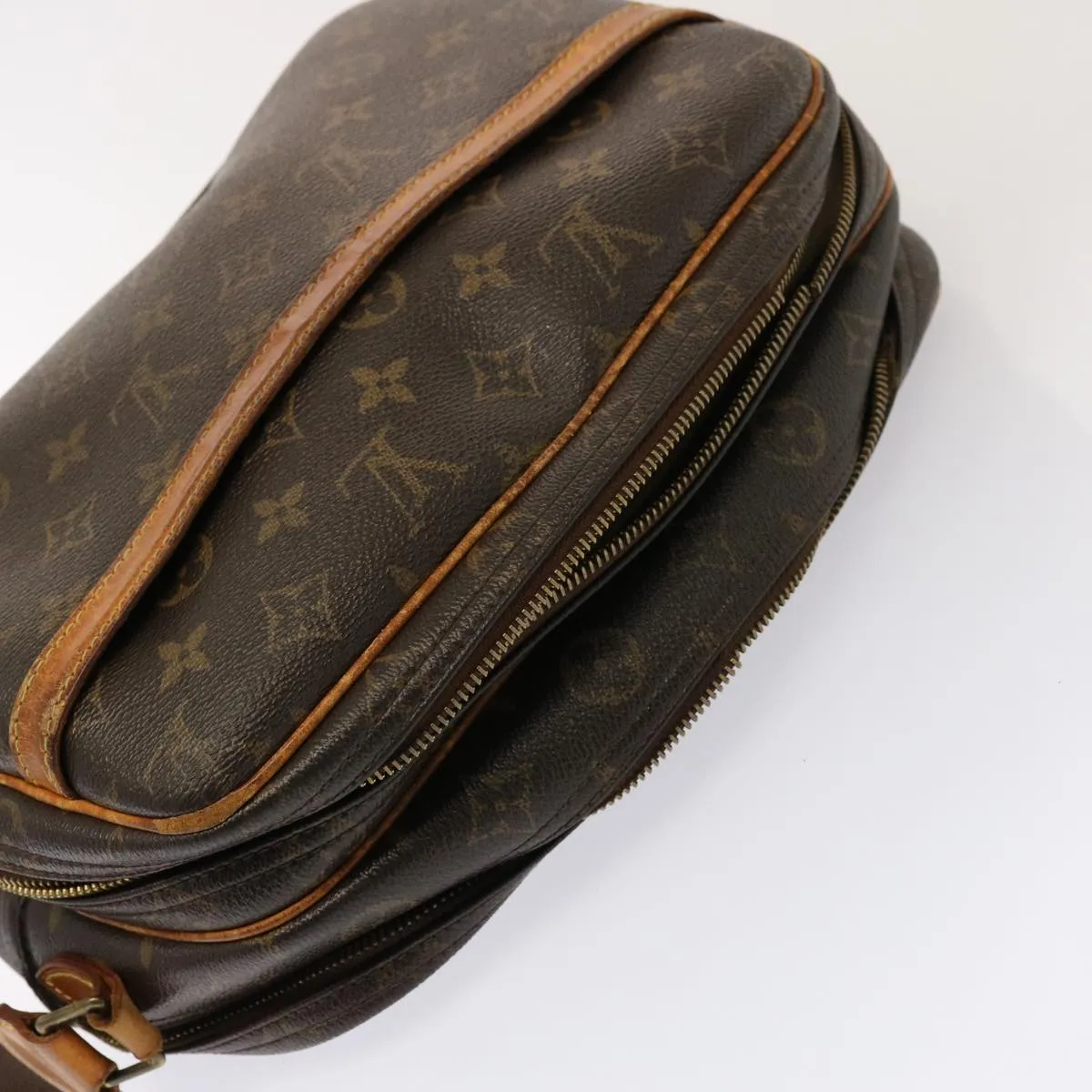 LOUIS VUITTON Monogram Reporter PM Shoulder Bag M45254 LV yk12838