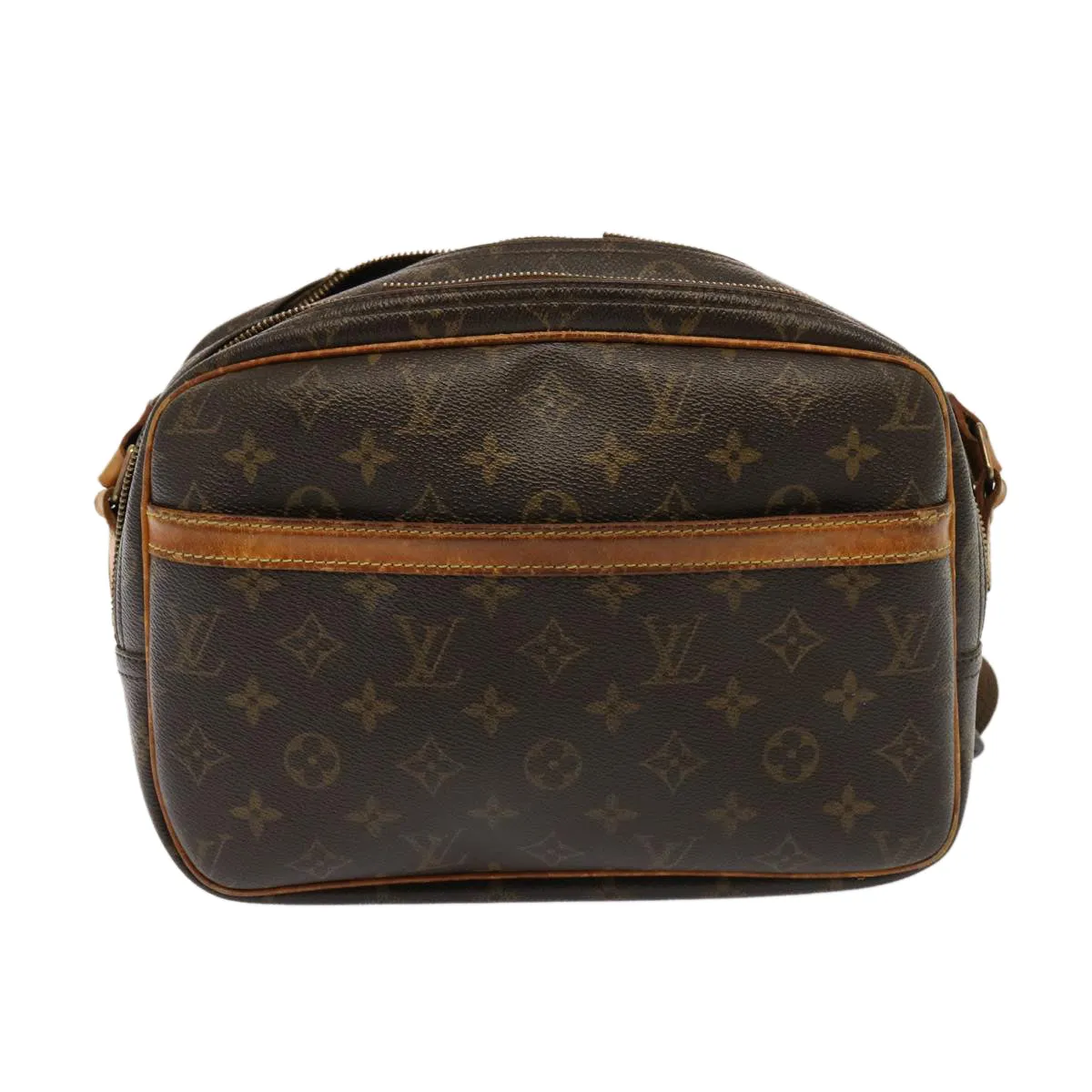 LOUIS VUITTON Monogram Reporter PM Shoulder Bag M45254 LV yk12838