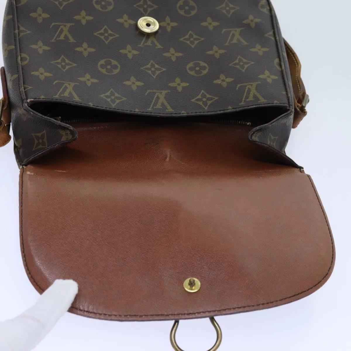LOUIS VUITTON Monogram Saint Cloud GM Shoulder Bag M51242 LV 70697