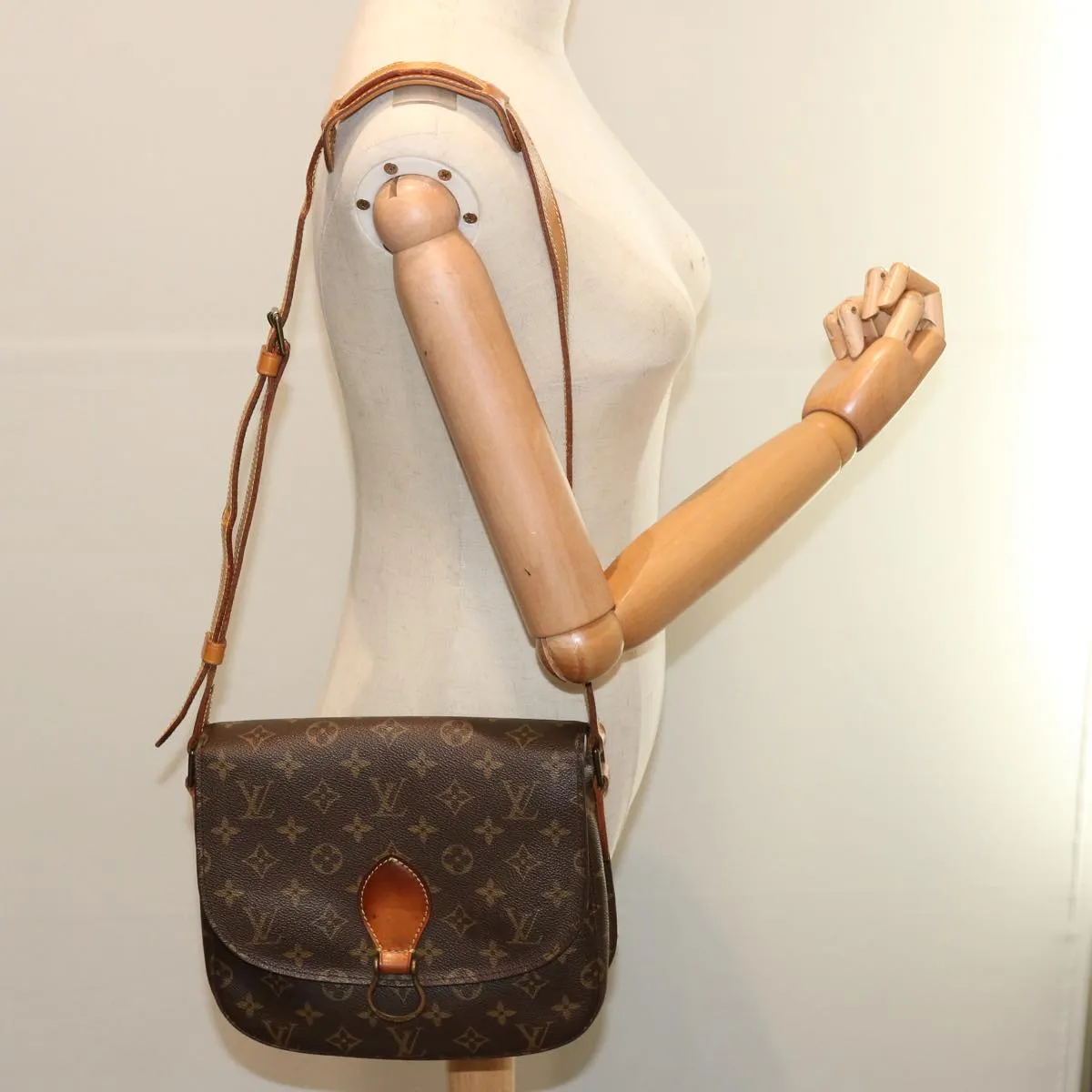 LOUIS VUITTON Monogram Saint Cloud GM Shoulder Bag M51242 LV 71158