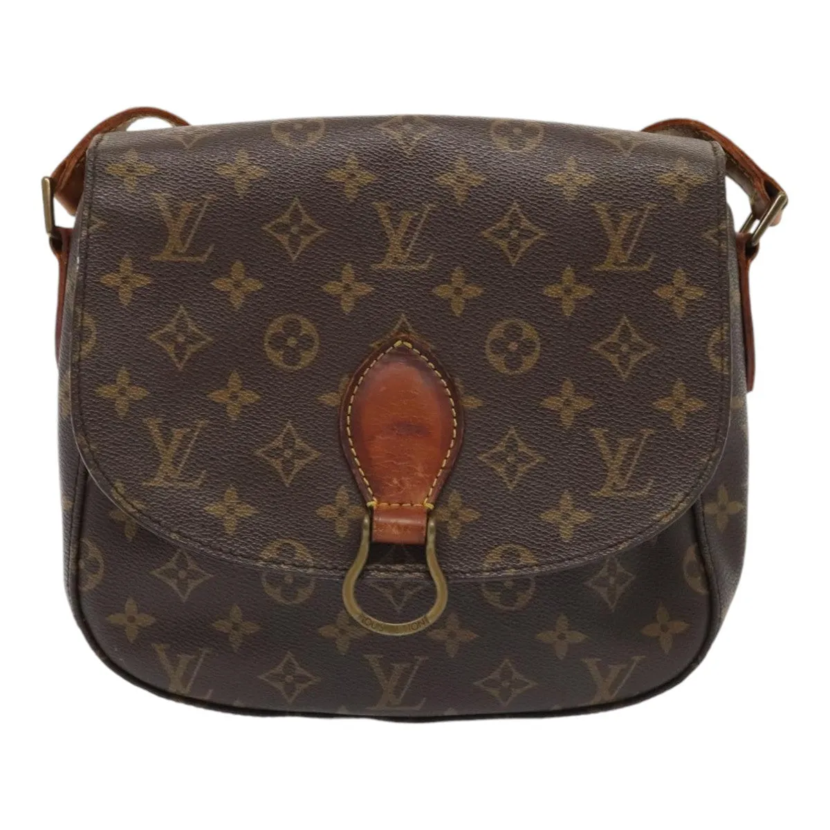 LOUIS VUITTON Monogram Saint Cloud GM Shoulder Bag M51242 LV 89655