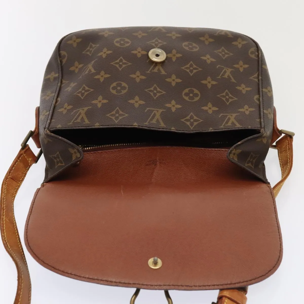LOUIS VUITTON Monogram Saint Cloud GM Shoulder Bag M51242 LV 89655