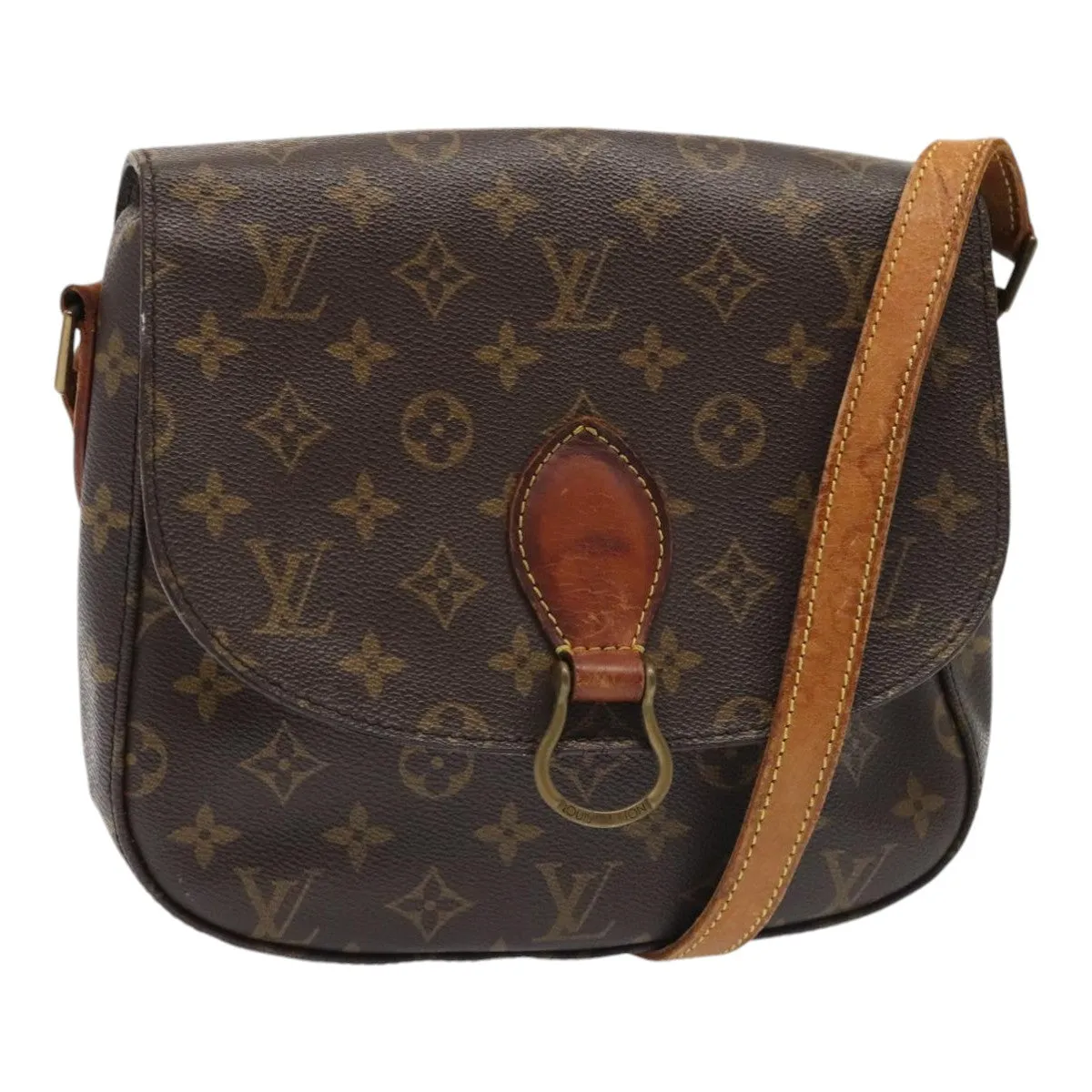LOUIS VUITTON Monogram Saint Cloud GM Shoulder Bag M51242 LV 89655
