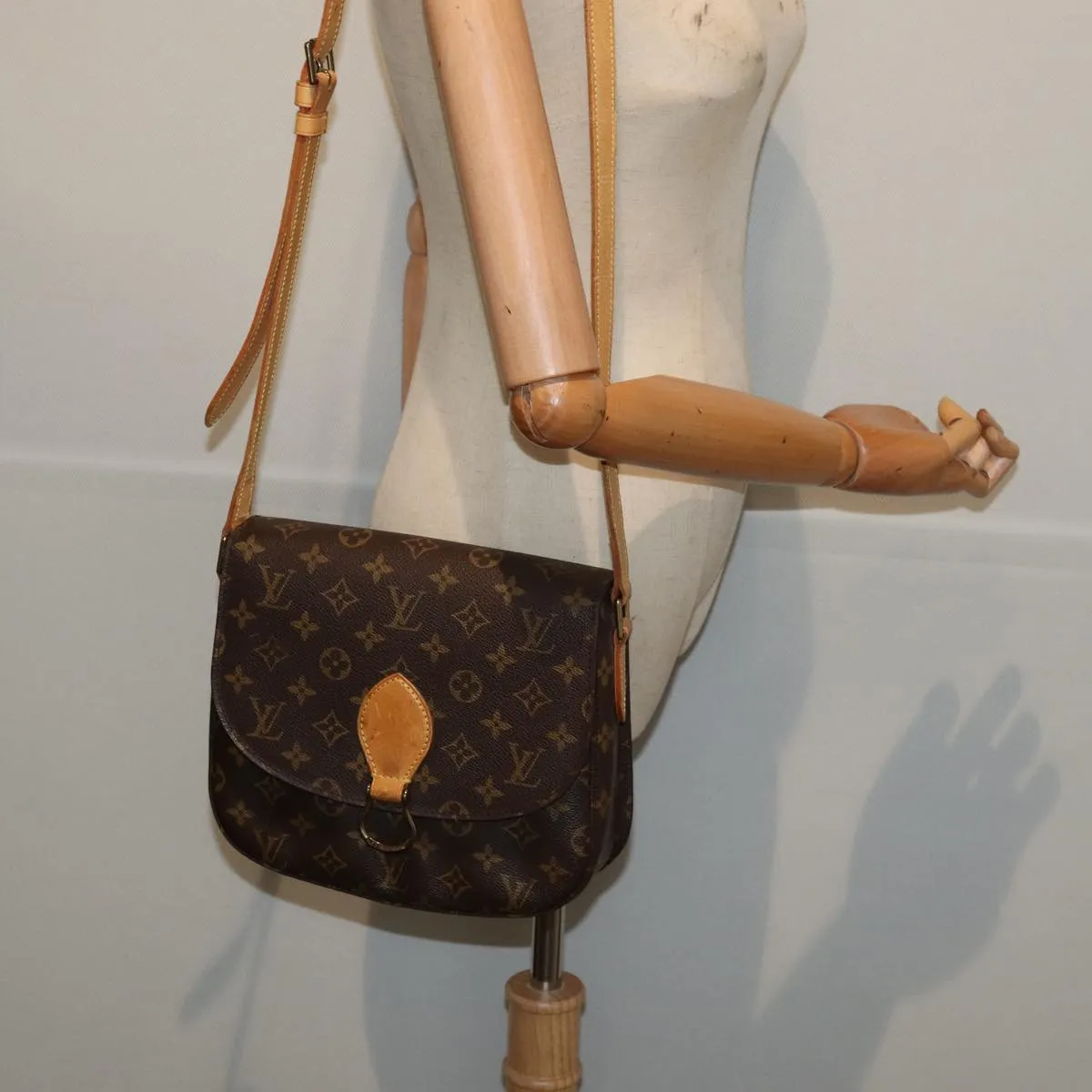 LOUIS VUITTON Monogram Saint Cloud GM Shoulder Bag M51242 LV ep5045