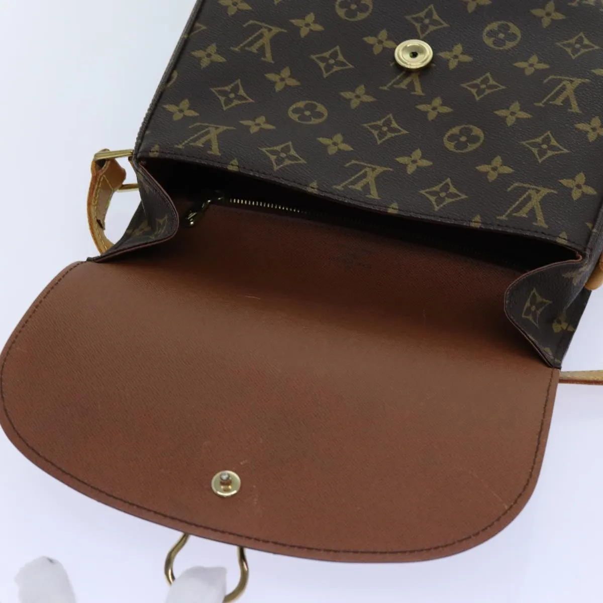LOUIS VUITTON Monogram Saint Cloud GM Shoulder Bag M51242 LV yk11794