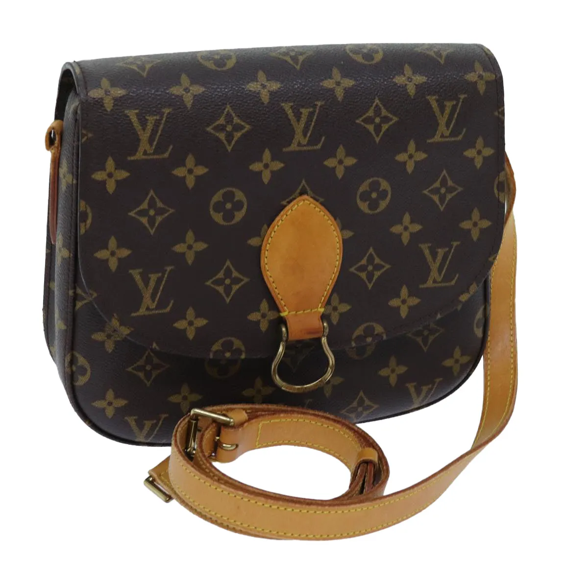 LOUIS VUITTON Monogram Saint Cloud GM Shoulder Bag M51242 LV yk11794