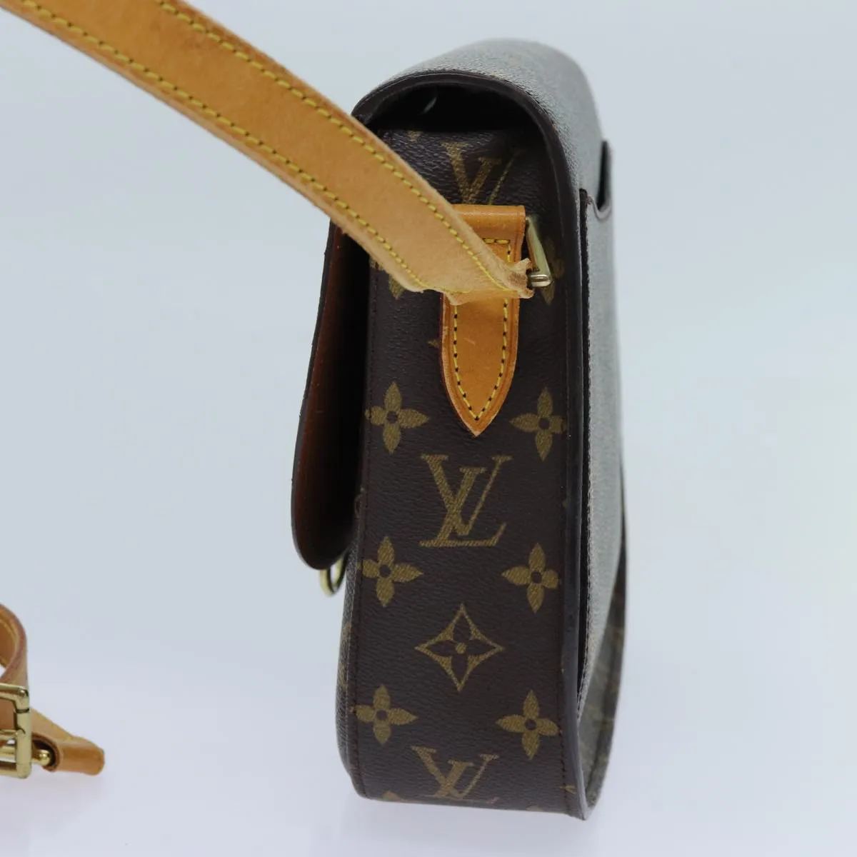 LOUIS VUITTON Monogram Saint Cloud GM Shoulder Bag M51242 LV yk11794