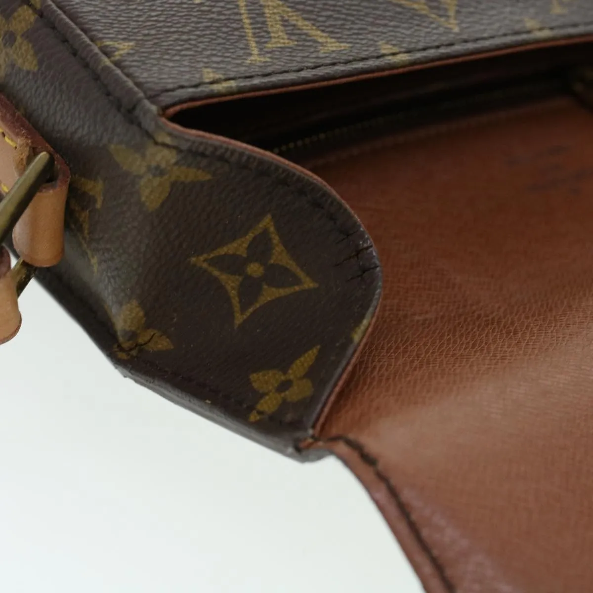 LOUIS VUITTON Monogram Saint Cloud GM Shoulder Bag M51242 LV yk6761