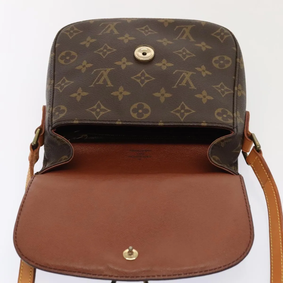 LOUIS VUITTON Monogram Saint Cloud MM Shoulder Bag M51243 LV yk14933