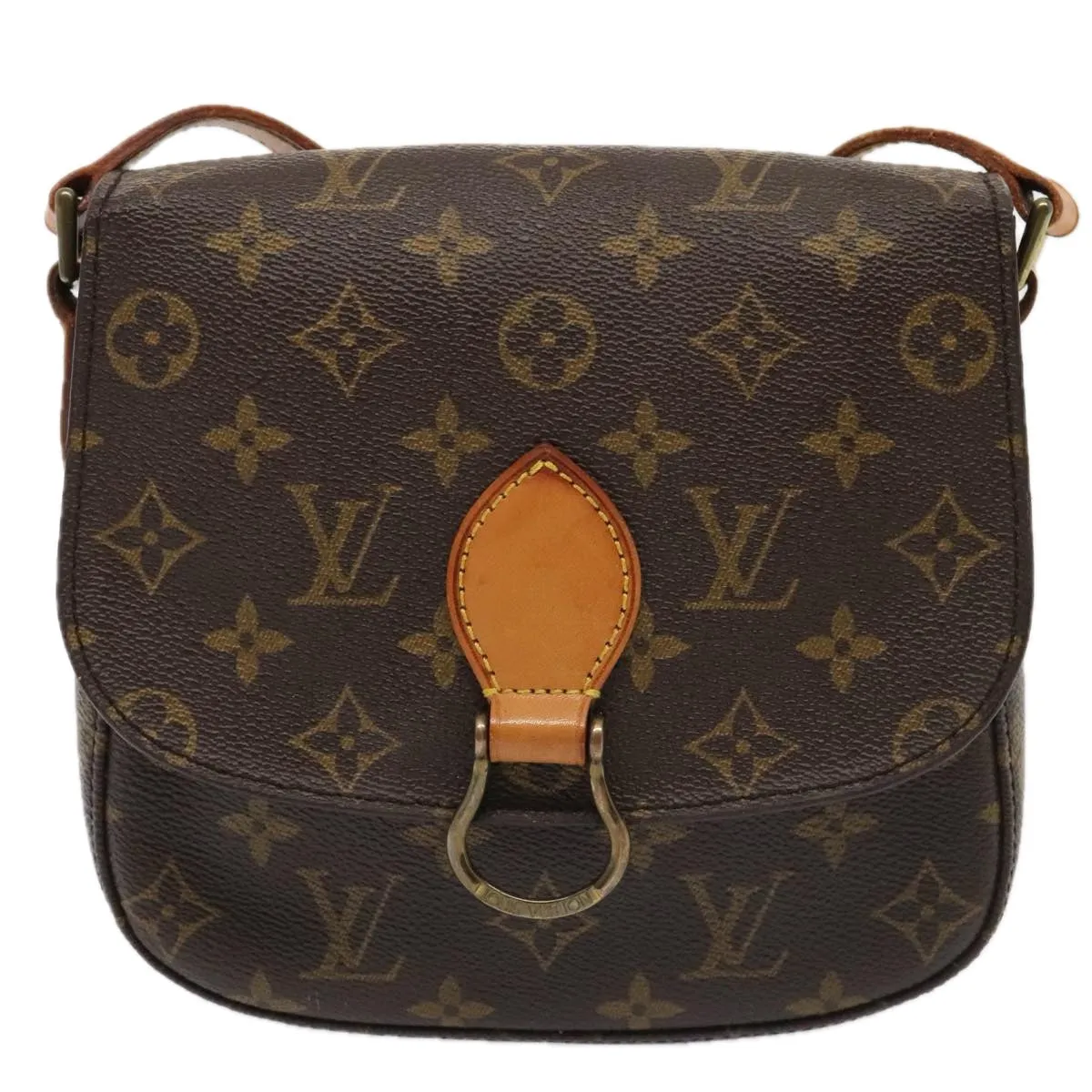 LOUIS VUITTON Monogram Saint Cloud MM Shoulder Bag M51243 LV yk14933
