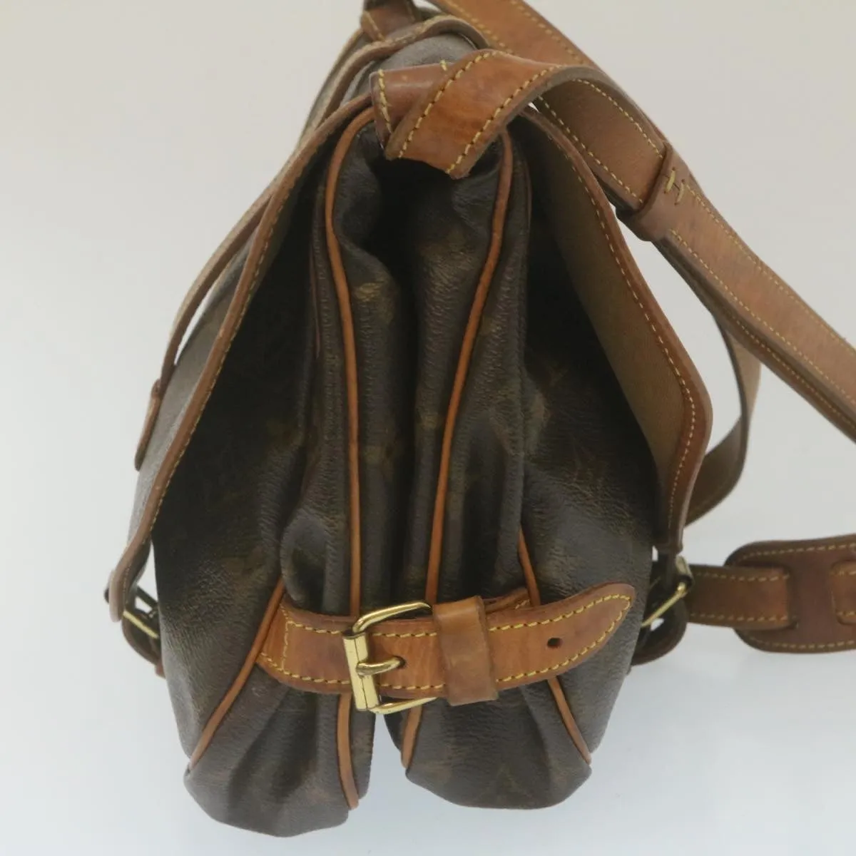 LOUIS VUITTON Monogram Saumur 30 Shoulder Bag M42256 LV 29205