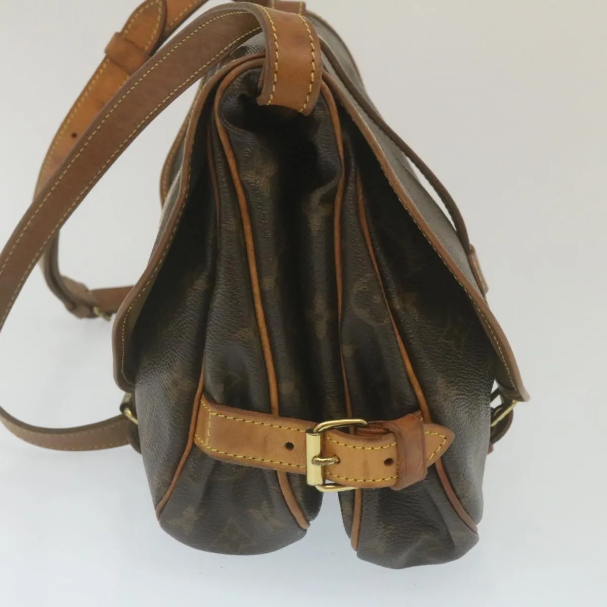 LOUIS VUITTON Monogram Saumur 30 Shoulder Bag M42256 LV 29205