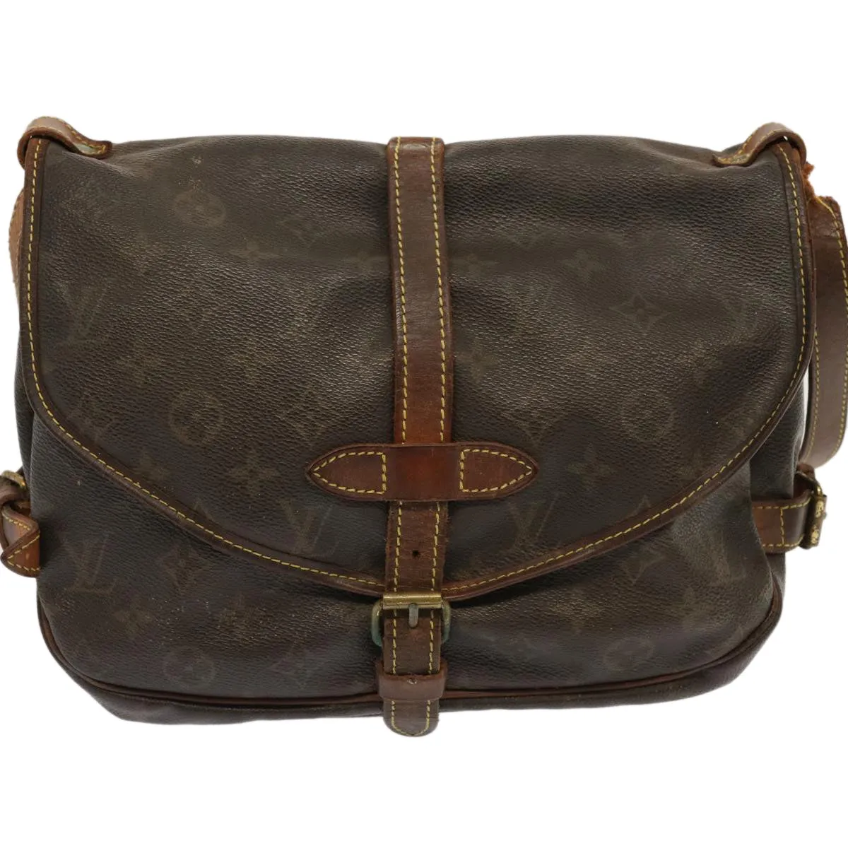 LOUIS VUITTON Monogram Saumur 30 Shoulder Bag M42256 LV 70706
