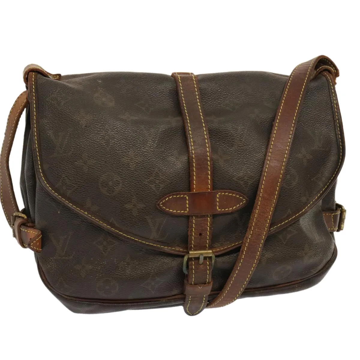 LOUIS VUITTON Monogram Saumur 30 Shoulder Bag M42256 LV 70706