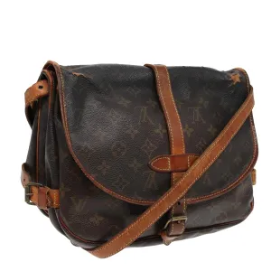 LOUIS VUITTON Monogram Saumur 30 Shoulder Bag M42256 LV 82220
