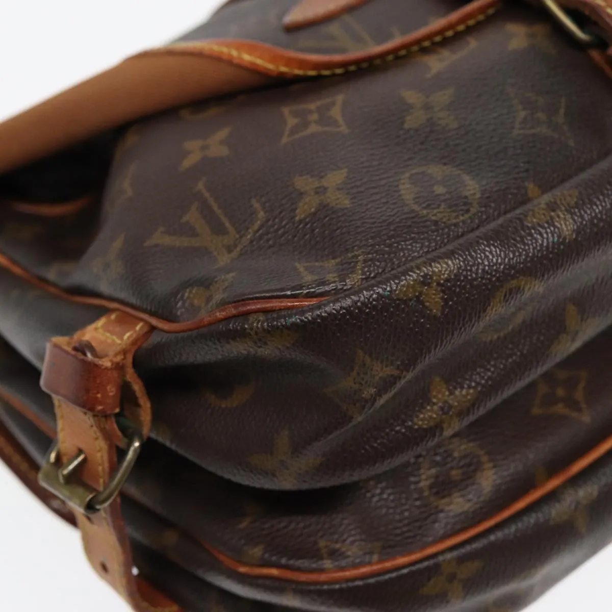 LOUIS VUITTON Monogram Saumur 30 Shoulder Bag M42256 LV 82220