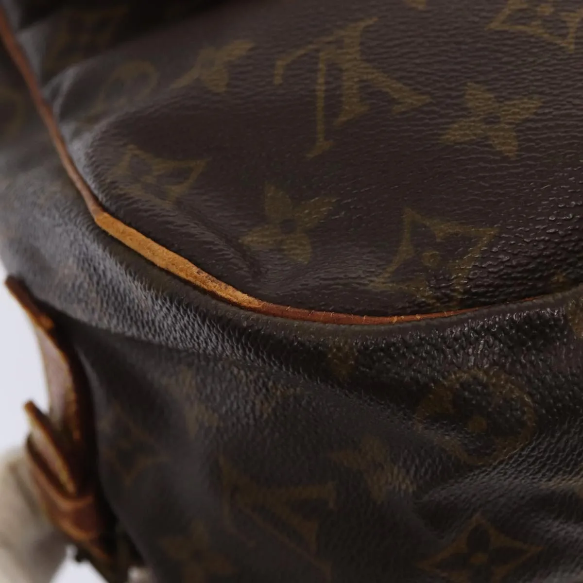 LOUIS VUITTON Monogram Saumur 35 Shoulder Bag M42254 LV 81387