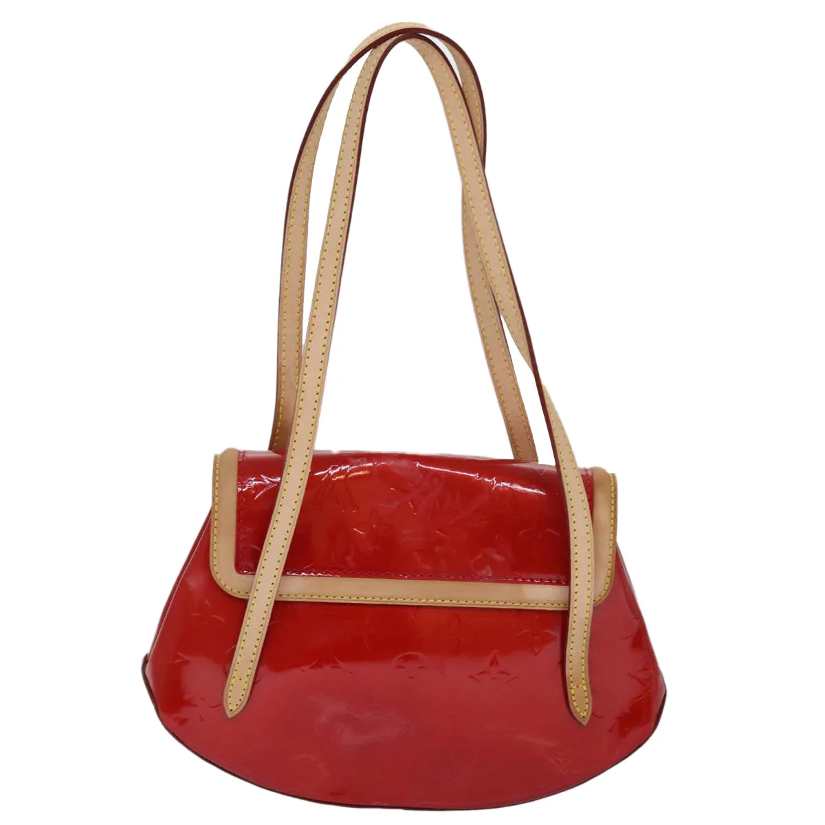 LOUIS VUITTON Monogram Vernis Biscayne Bay PM Bag Rouge M91291 LV 85002