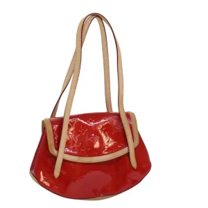 LOUIS VUITTON Monogram Vernis Biscayne Bay PM Bag Rouge M91291 LV 85002