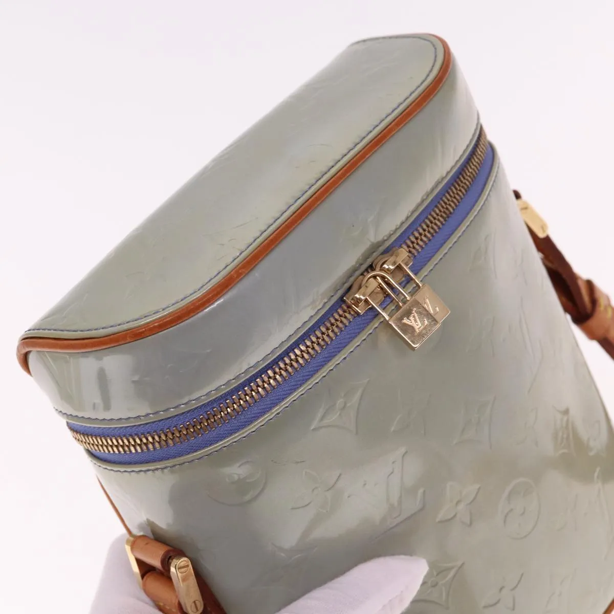 LOUIS VUITTON Monogram Vernis Sullivan Vertical Bag Lavande M91258 LV 76767