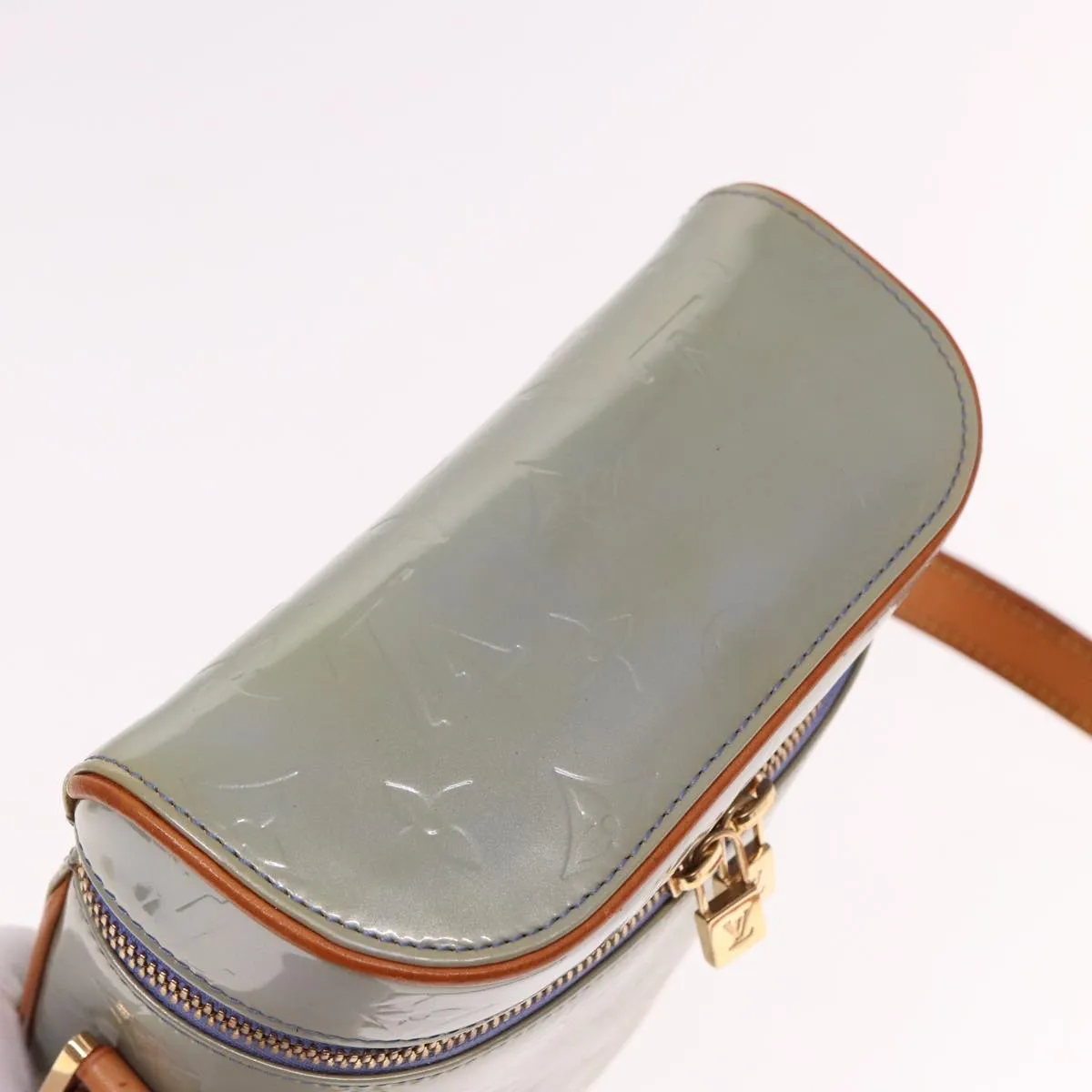 LOUIS VUITTON Monogram Vernis Sullivan Vertical Bag Lavande M91258 LV 76767