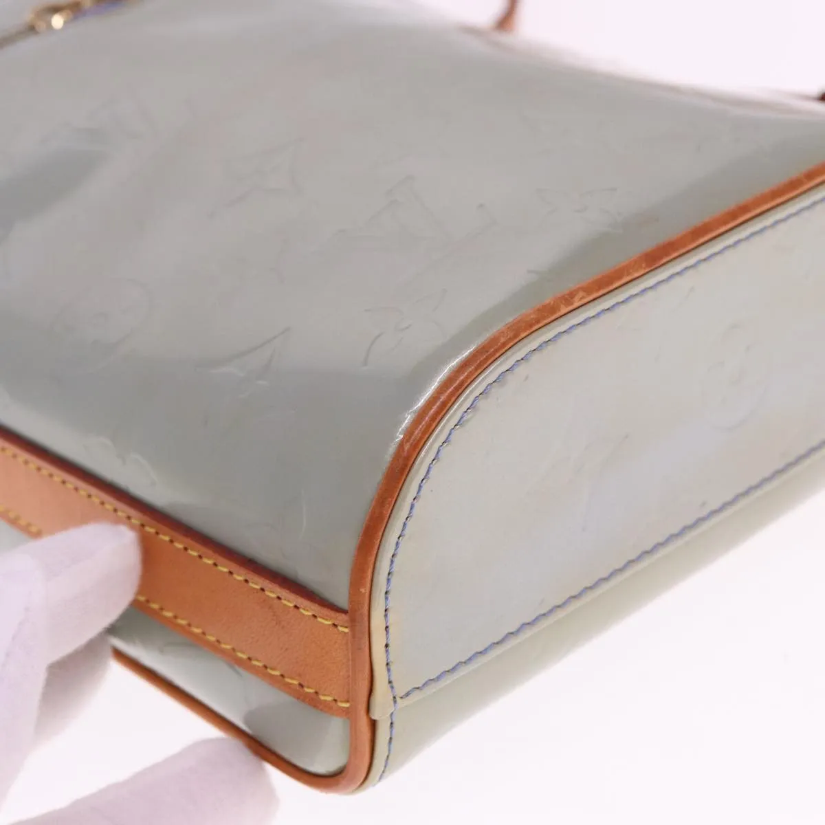 LOUIS VUITTON Monogram Vernis Sullivan Vertical Bag Lavande M91258 LV 76767