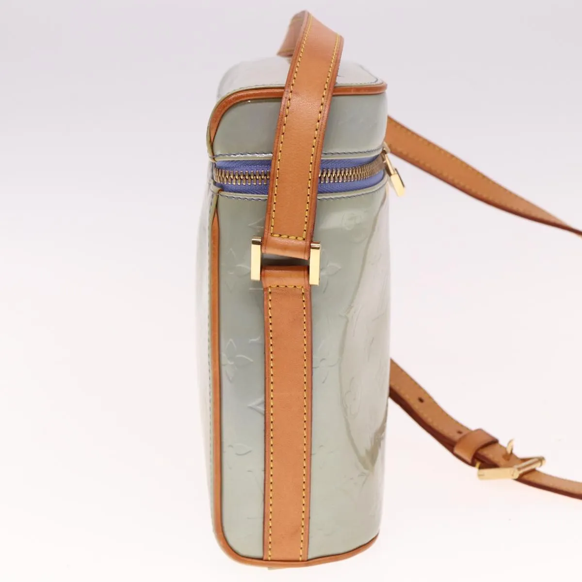 LOUIS VUITTON Monogram Vernis Sullivan Vertical Bag Lavande M91258 LV 76767