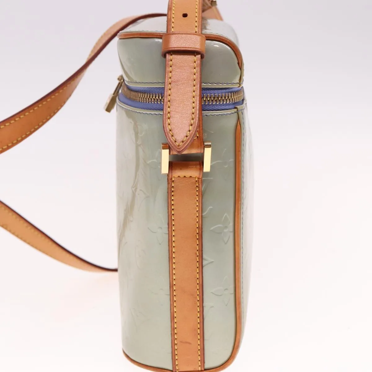 LOUIS VUITTON Monogram Vernis Sullivan Vertical Bag Lavande M91258 LV 76767