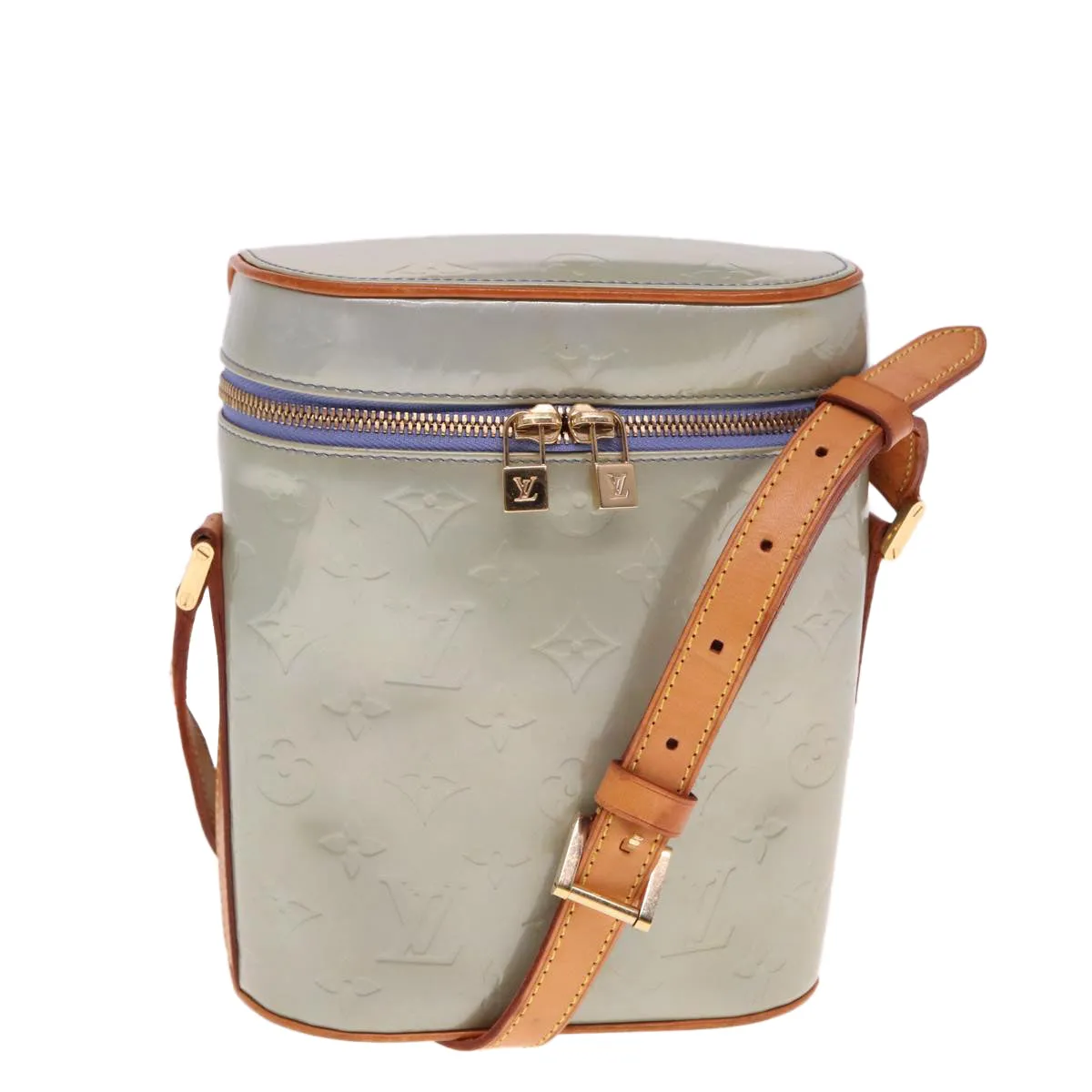 LOUIS VUITTON Monogram Vernis Sullivan Vertical Bag Lavande M91258 LV 76767