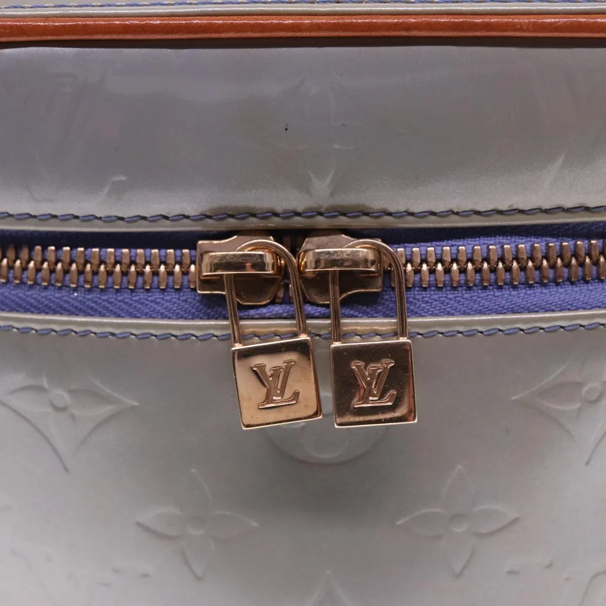 LOUIS VUITTON Monogram Vernis Sullivan Vertical Bag Lavande M91258 LV 76767